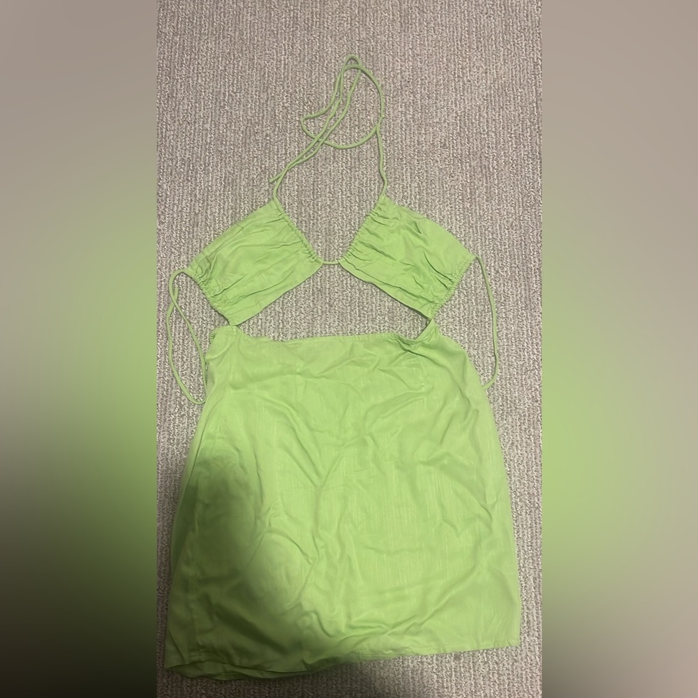 Green mini dress, US size 8! Still with tags and never worn!